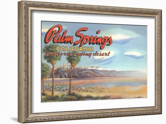 Desert at Palm Springs-null-Framed Art Print