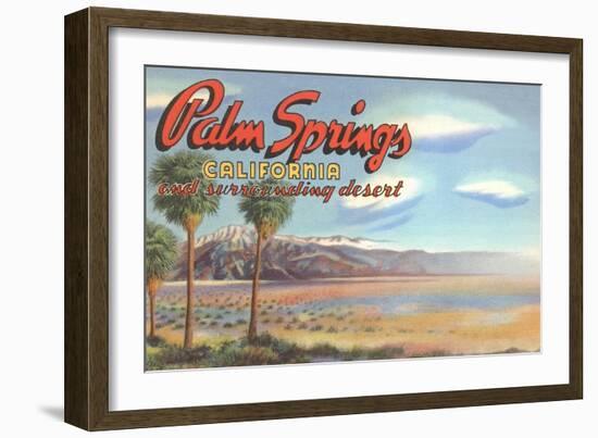 Desert at Palm Springs-null-Framed Art Print