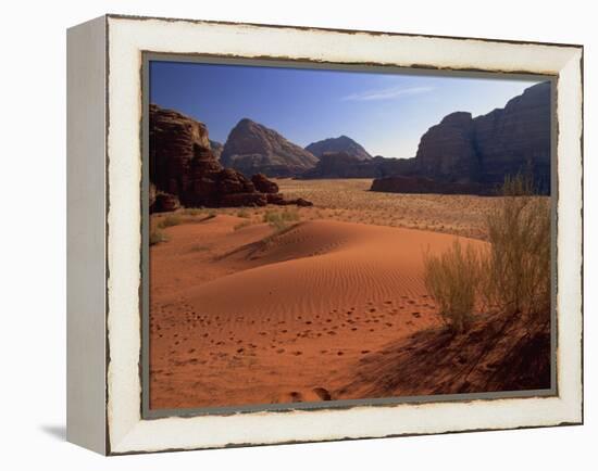 Desert at Wadi Rum, Jordan, Middle East-Fred Friberg-Framed Premier Image Canvas