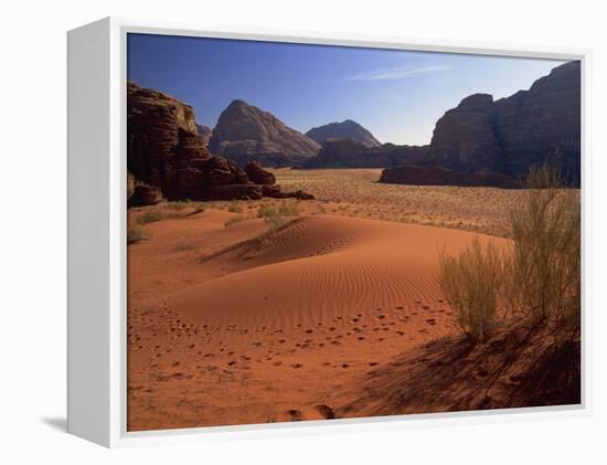 Desert at Wadi Rum, Jordan, Middle East-Fred Friberg-Framed Premier Image Canvas