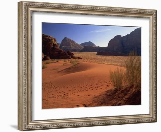 Desert at Wadi Rum, Jordan, Middle East-Fred Friberg-Framed Photographic Print