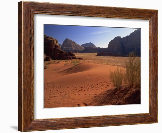 Desert at Wadi Rum, Jordan, Middle East-Fred Friberg-Framed Photographic Print