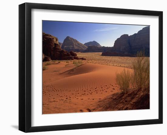 Desert at Wadi Rum, Jordan, Middle East-Fred Friberg-Framed Photographic Print