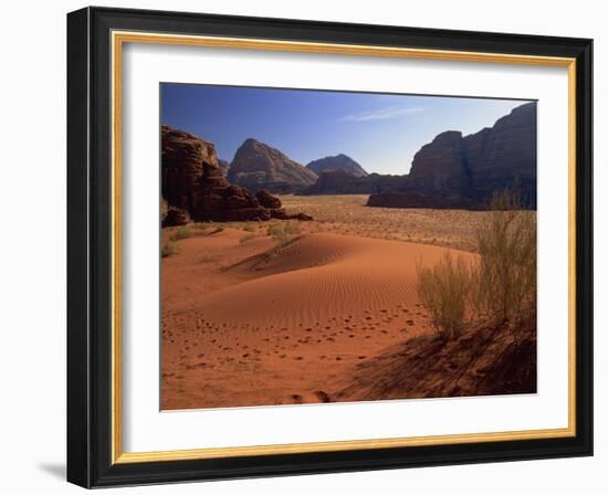 Desert at Wadi Rum, Jordan, Middle East-Fred Friberg-Framed Photographic Print