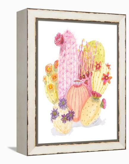 Desert Cacti-Kerstin Stock-Framed Stretched Canvas