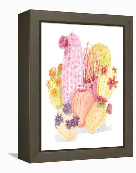 Desert Cacti-Kerstin Stock-Framed Stretched Canvas