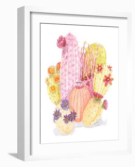 Desert Cacti-Kerstin Stock-Framed Art Print