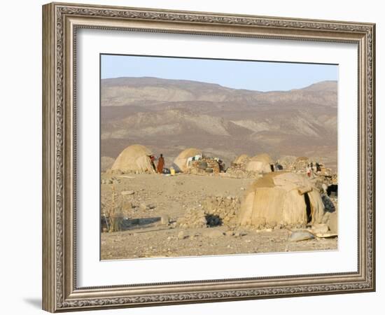 Desert Camp of Afar Nomads, Afar Triangle, Djibouti, Africa-Tony Waltham-Framed Photographic Print