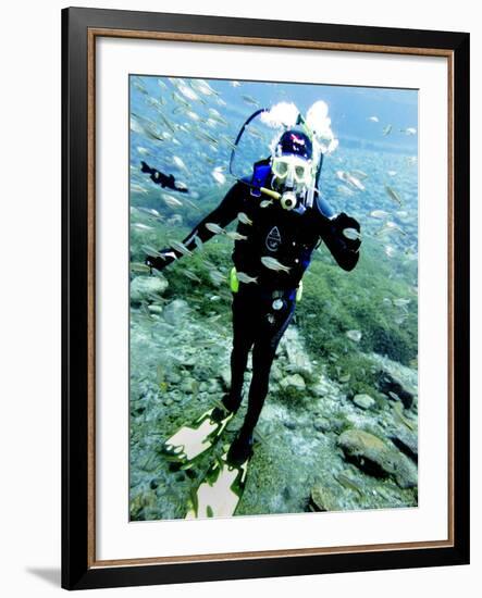 Desert Diving, Toyahvale, Texas-Lm Otero-Framed Photographic Print