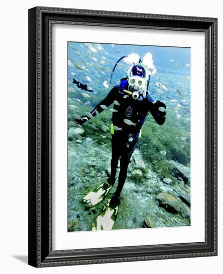 Desert Diving, Toyahvale, Texas-Lm Otero-Framed Photographic Print