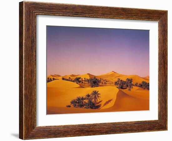 Desert, Dunes, Palms-Thonig-Framed Photographic Print