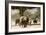 Desert Elephants, Family Finding Shade-Augusto Leandro Stanzani-Framed Photographic Print