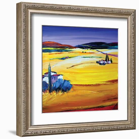 Desert Heat-Maya Green-Framed Art Print