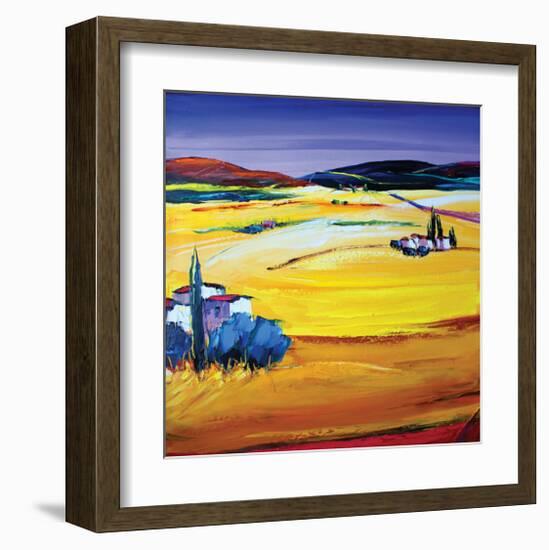 Desert Heat-Maya Green-Framed Art Print