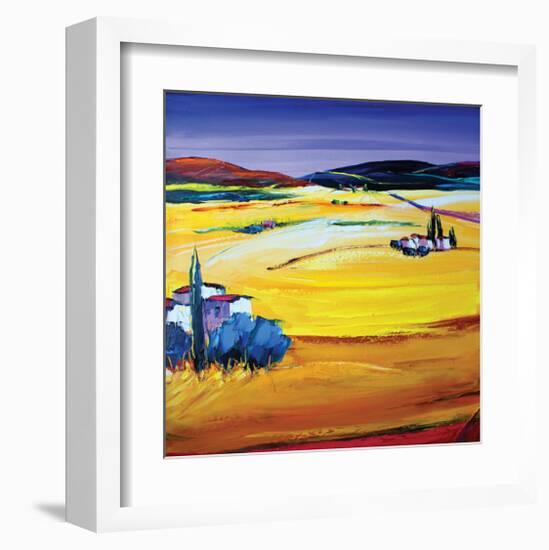 Desert Heat-Maya Green-Framed Art Print