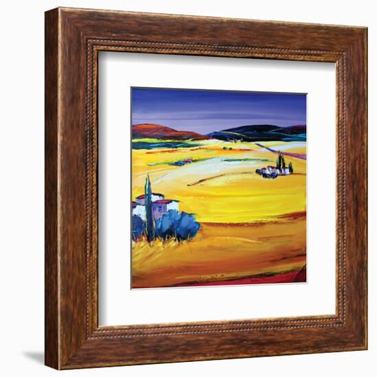 Desert Heat-Maya Green-Framed Art Print