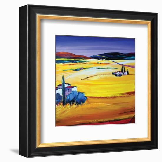 Desert Heat-Maya Green-Framed Art Print