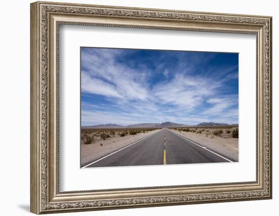 Desert Highway, Beatty, Nevada-Paul Souders-Framed Photographic Print