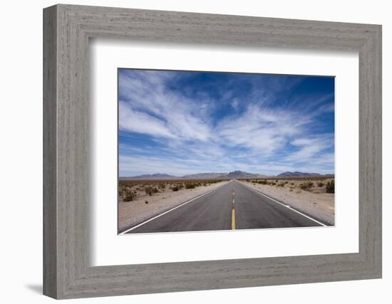 Desert Highway, Beatty, Nevada-Paul Souders-Framed Photographic Print