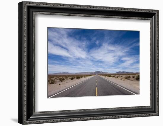 Desert Highway, Beatty, Nevada-Paul Souders-Framed Photographic Print