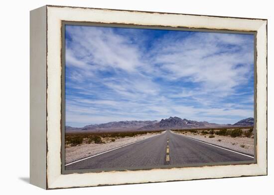 Desert Highway in Nevada-Paul Souders-Framed Premier Image Canvas