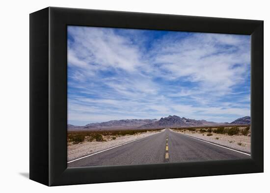 Desert Highway in Nevada-Paul Souders-Framed Premier Image Canvas