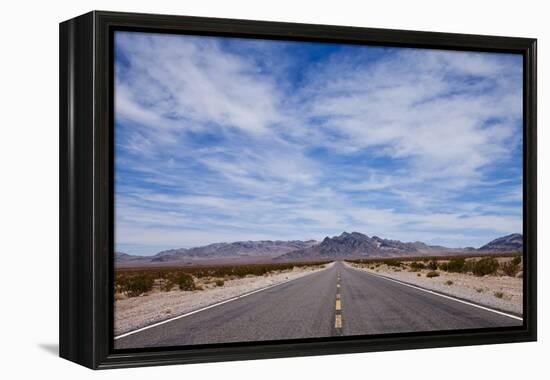 Desert Highway in Nevada-Paul Souders-Framed Premier Image Canvas