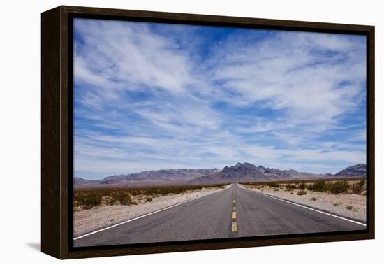 Desert Highway in Nevada-Paul Souders-Framed Premier Image Canvas