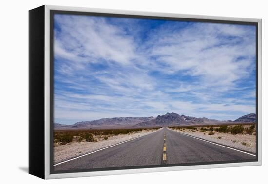 Desert Highway in Nevada-Paul Souders-Framed Premier Image Canvas