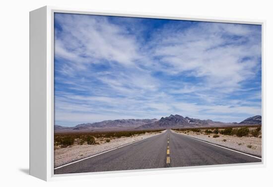 Desert Highway in Nevada-Paul Souders-Framed Premier Image Canvas