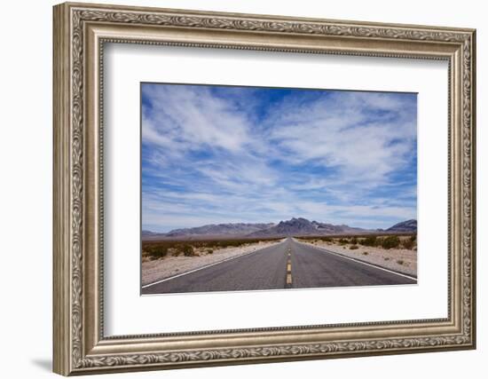 Desert Highway in Nevada-Paul Souders-Framed Photographic Print