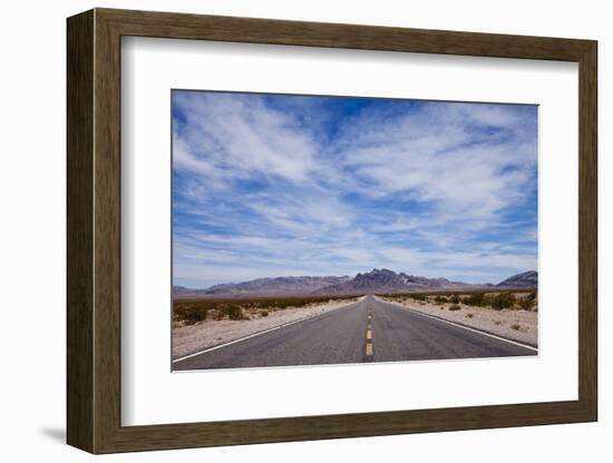 Desert Highway in Nevada-Paul Souders-Framed Photographic Print