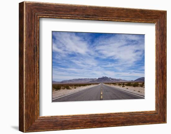 Desert Highway in Nevada-Paul Souders-Framed Photographic Print