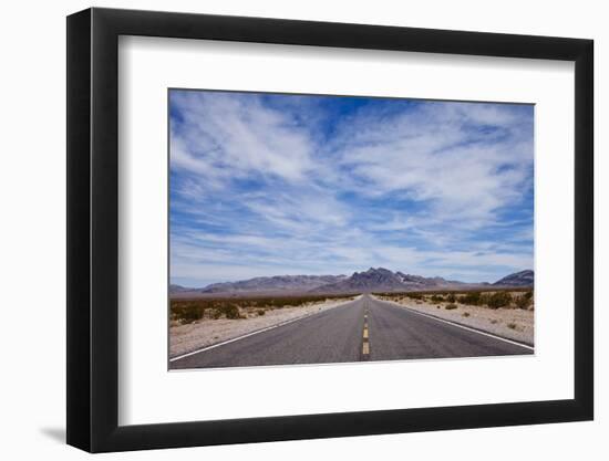 Desert Highway in Nevada-Paul Souders-Framed Photographic Print