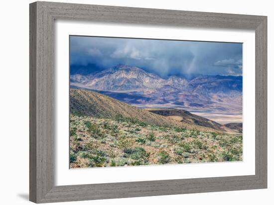 Desert Hills and Spring Storm, Death Valley-null-Framed Photographic Print