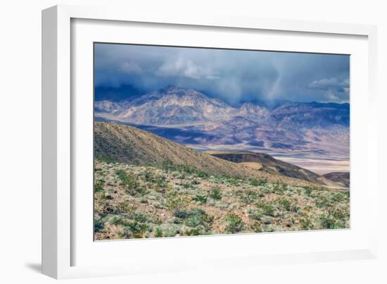 Desert Hills and Spring Storm, Death Valley-null-Framed Photographic Print