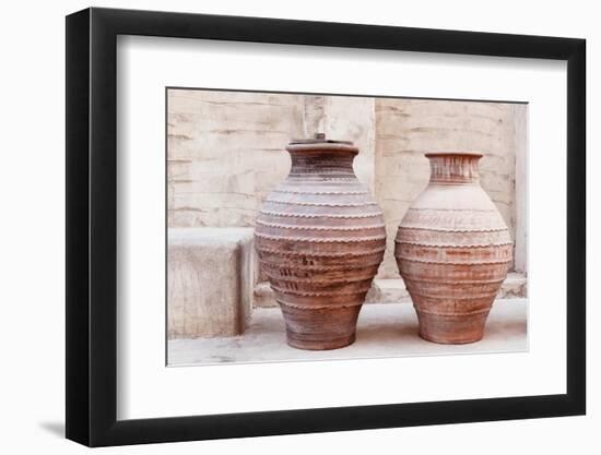 Desert Home - Ancient Antique Jars-Philippe HUGONNARD-Framed Photographic Print