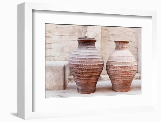 Desert Home - Ancient Antique Jars-Philippe HUGONNARD-Framed Photographic Print