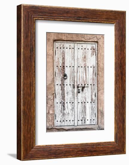 Desert Home - Ancient White Wooden Door-Philippe HUGONNARD-Framed Photographic Print