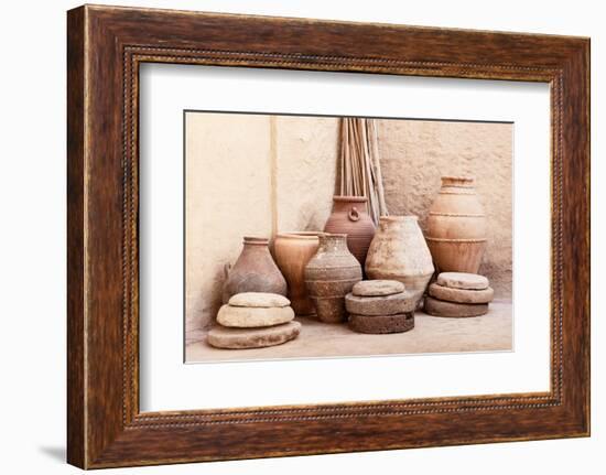 Desert Home - Antique Pots and Jars-Philippe HUGONNARD-Framed Photographic Print