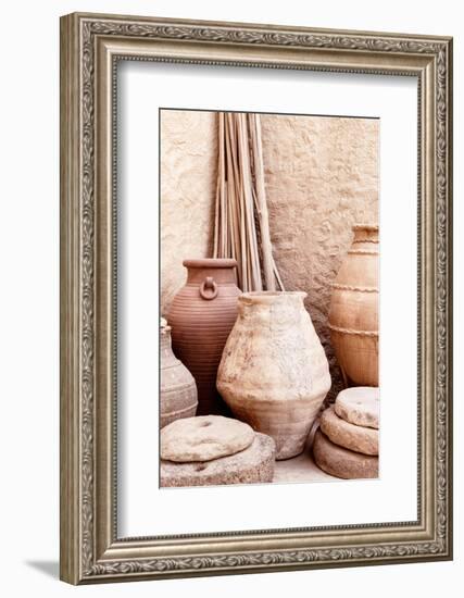 Desert Home - Antique Terracotta Jars-Philippe HUGONNARD-Framed Photographic Print