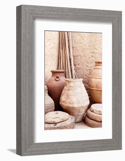 Desert Home - Antique Terracotta Jars-Philippe HUGONNARD-Framed Photographic Print