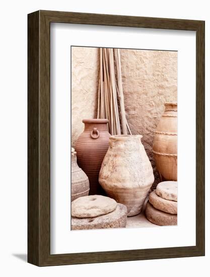 Desert Home - Antique Terracotta Jars-Philippe HUGONNARD-Framed Photographic Print