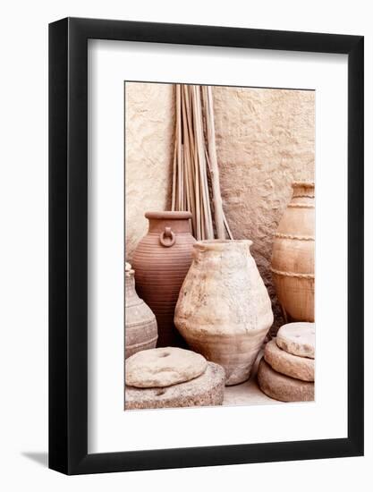 Desert Home - Antique Terracotta Jars-Philippe HUGONNARD-Framed Photographic Print