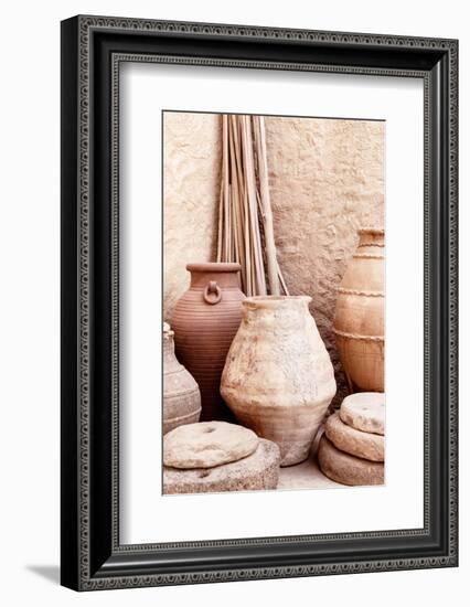 Desert Home - Antique Terracotta Jars-Philippe HUGONNARD-Framed Photographic Print