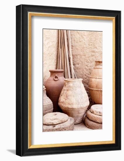 Desert Home - Antique Terracotta Jars-Philippe HUGONNARD-Framed Photographic Print