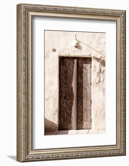 Desert Home - Old Brown Door-Philippe HUGONNARD-Framed Photographic Print