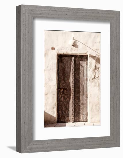 Desert Home - Old Brown Door-Philippe HUGONNARD-Framed Photographic Print