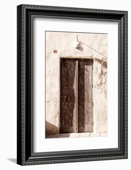 Desert Home - Old Brown Door-Philippe HUGONNARD-Framed Photographic Print