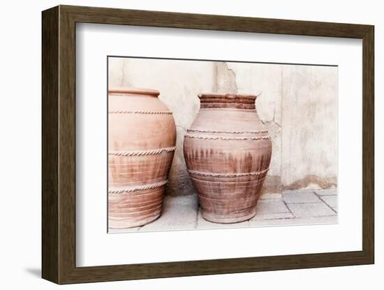 Desert Home - Old Jars-Philippe HUGONNARD-Framed Photographic Print